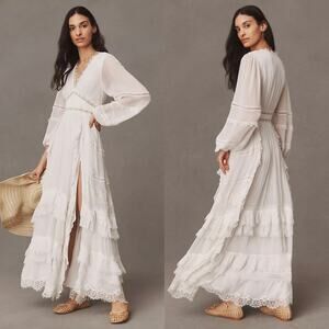 NWT‎ Rococo Sand Mia Maxi Dress in Off White Size XS